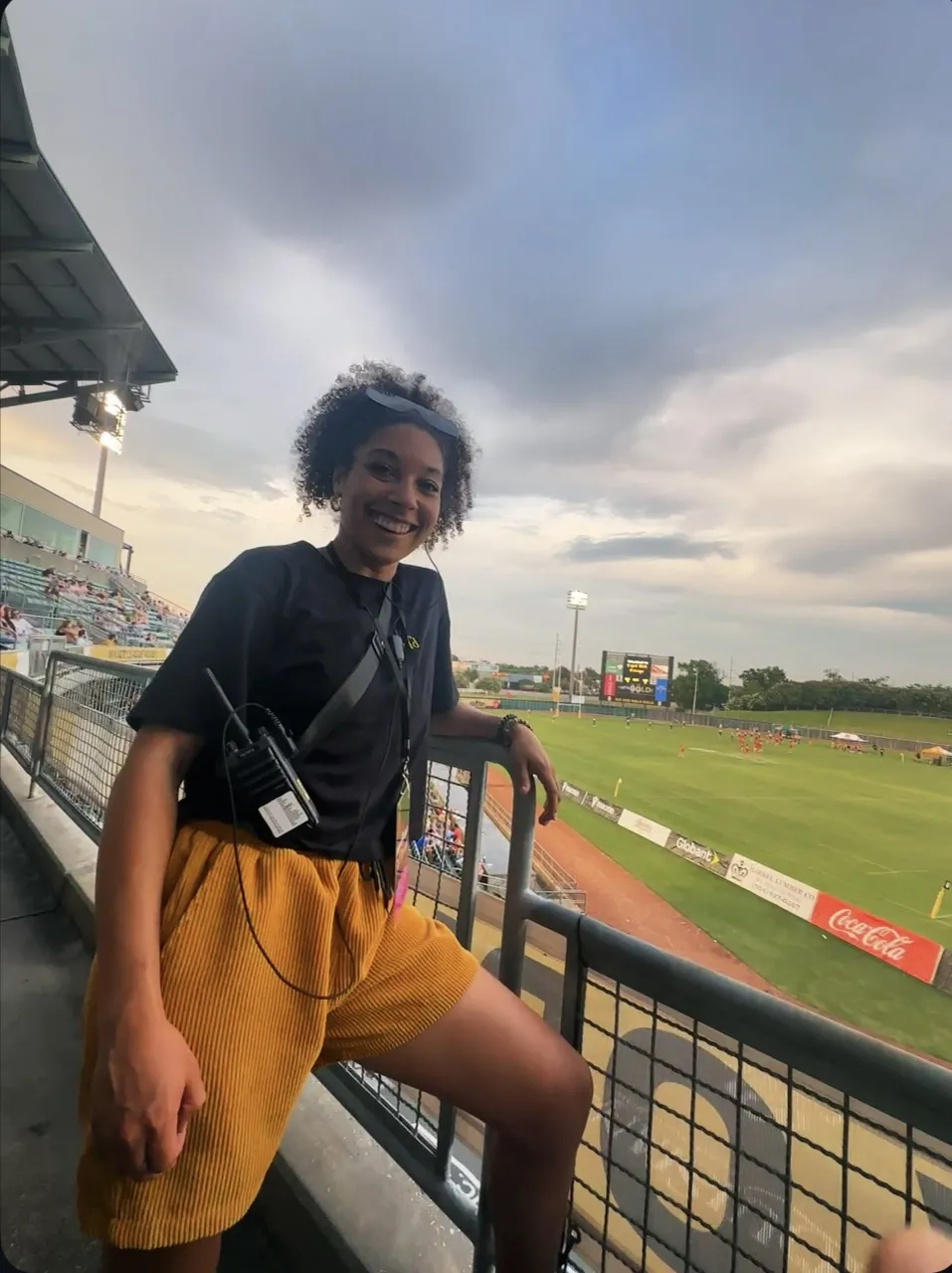 NOLA Gold Rugby event staff member at the rugby field