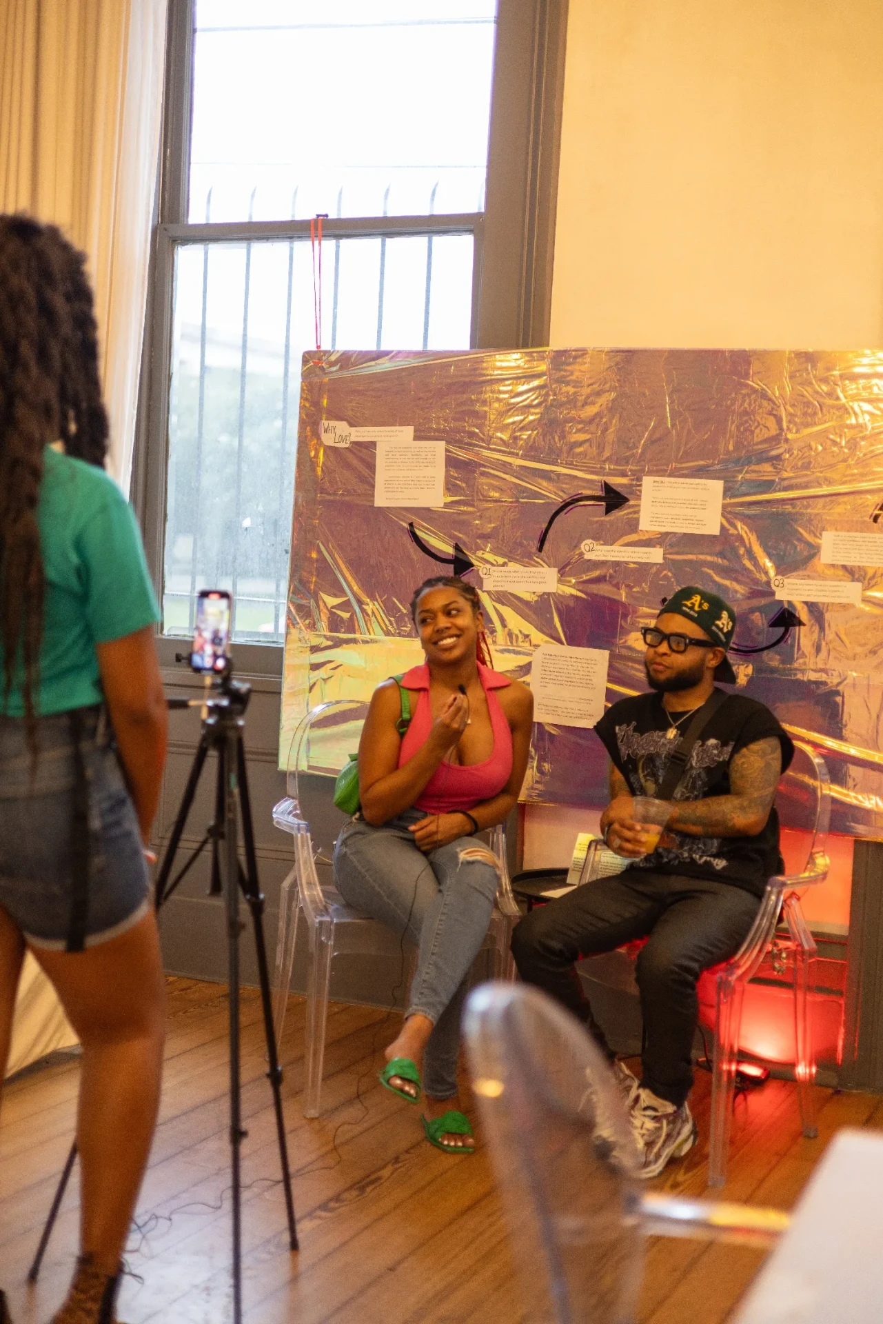 Behind-the-scenes moment from the BITS Sunset Showcase