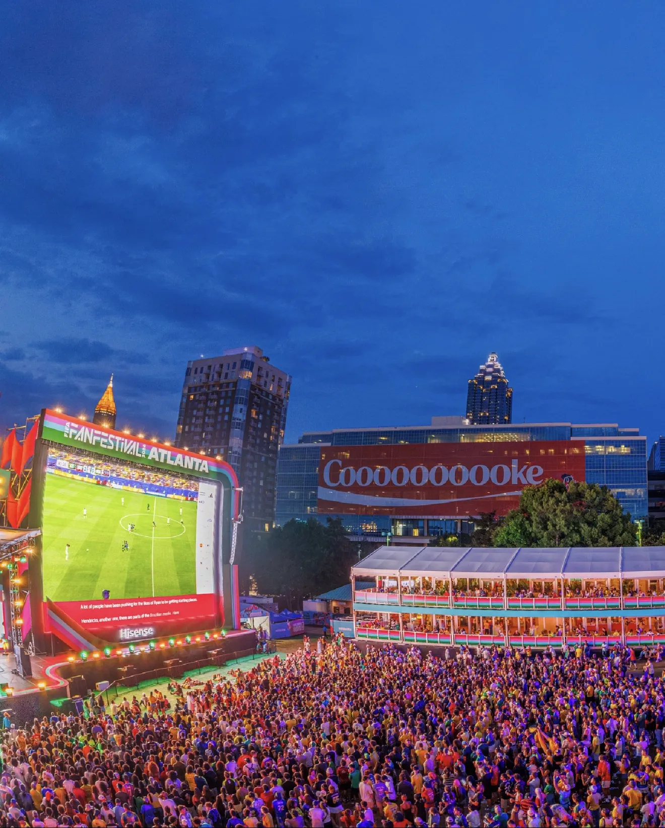 Performer on the FIFA Fan Festival Atlanta stage